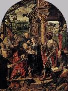 Joos van cleve The Adoration of the Magi painting